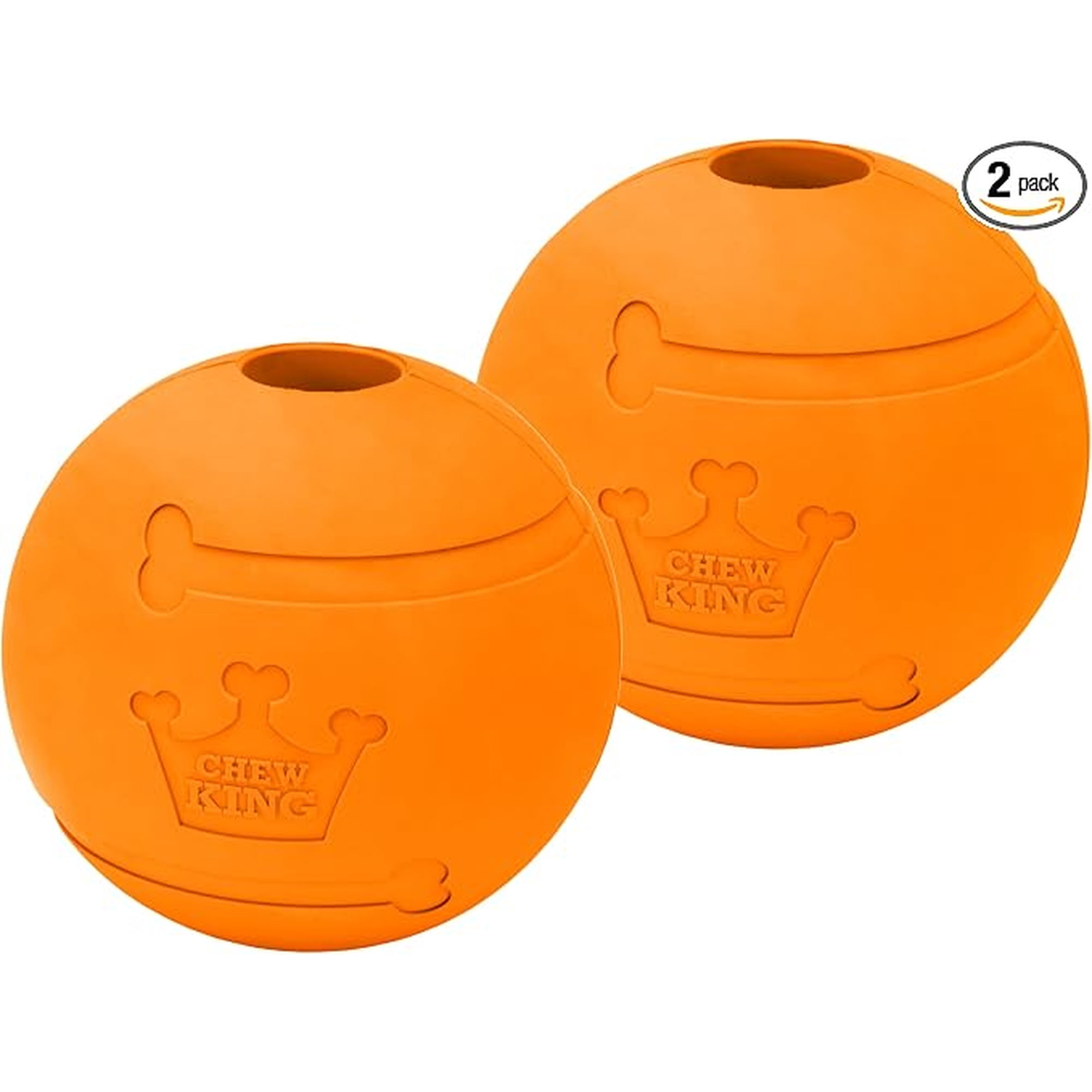 Chew King Flavored Rubber Ball Collection, 4 Inch Bacon Flavor Rubber ...