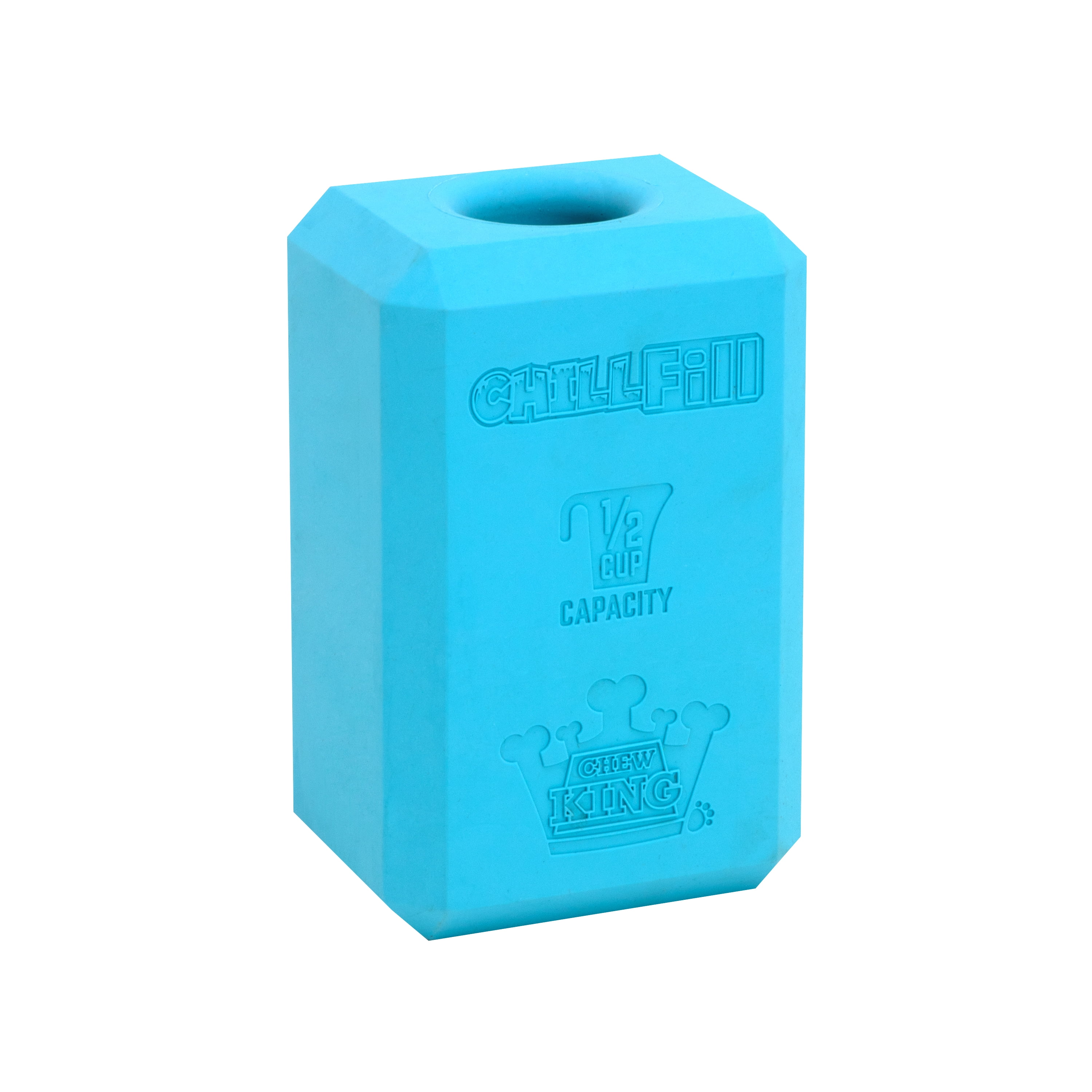 Large Blue Natural Rubber Fillable Dog Treat Dispenser