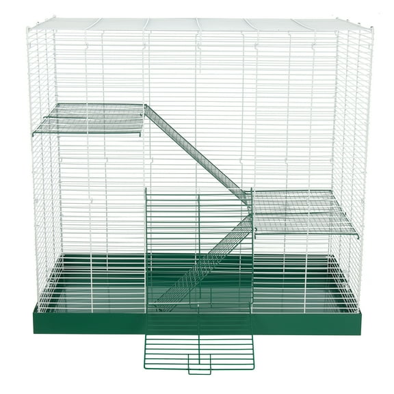 Ware Pet Products Durable Powder-Coated Metal 3-Story Small Animal Cage for Rats & Hamsters, 30.5"W x 15.75"D x 28"H