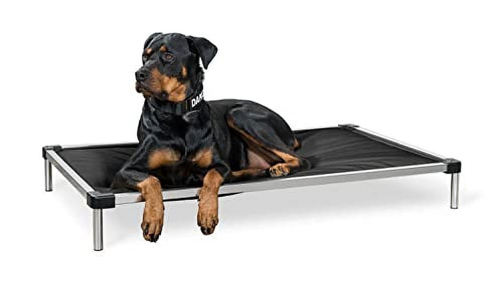 Chew Proof Armored Elevated Padded Dog Crate Bed Dog Bed, Chew