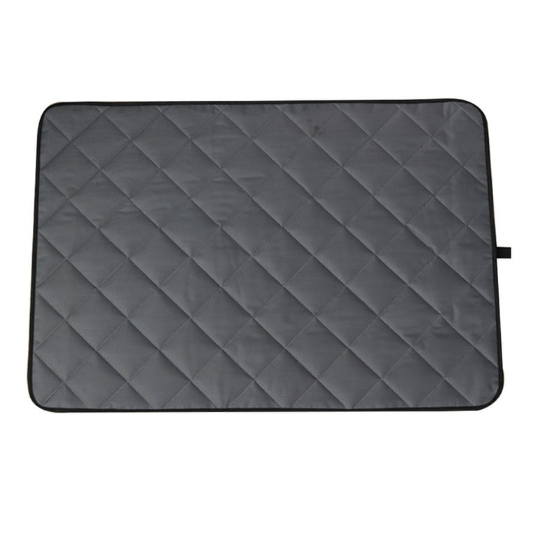 jxfwels Indestructible Chew Proof Dog Crate Pad with Non Slip Bottom Gray Small