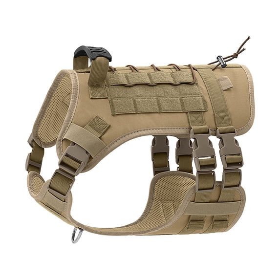 Chew Proof Dog Harness for Large Breeds, Heavy-Duty Nylon Vest (Neck 18.1”-31.5”), for Powerful Chewers like Huskies, Shepherds, Mastiffs.