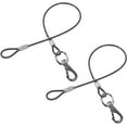 thumbnail image 1 of Mi PupJoy Chew Proof Dog Leash - 2Pack Metal Cable Lead,No Tangle Multiple Leashes for Small and Medium Dogs- Heavy Duty Lead Extender for Collars & Harnesses, 1 of 6