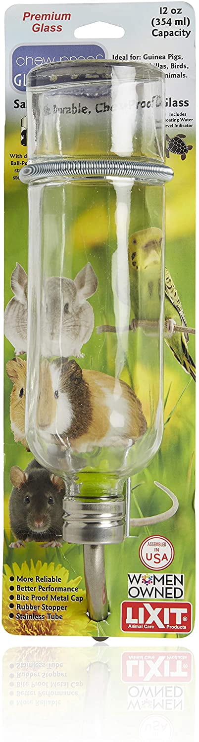 Picture of Chew Proof Flat Sided Water Bottles for Rabbits, Ferrets, Rats, Birds ...