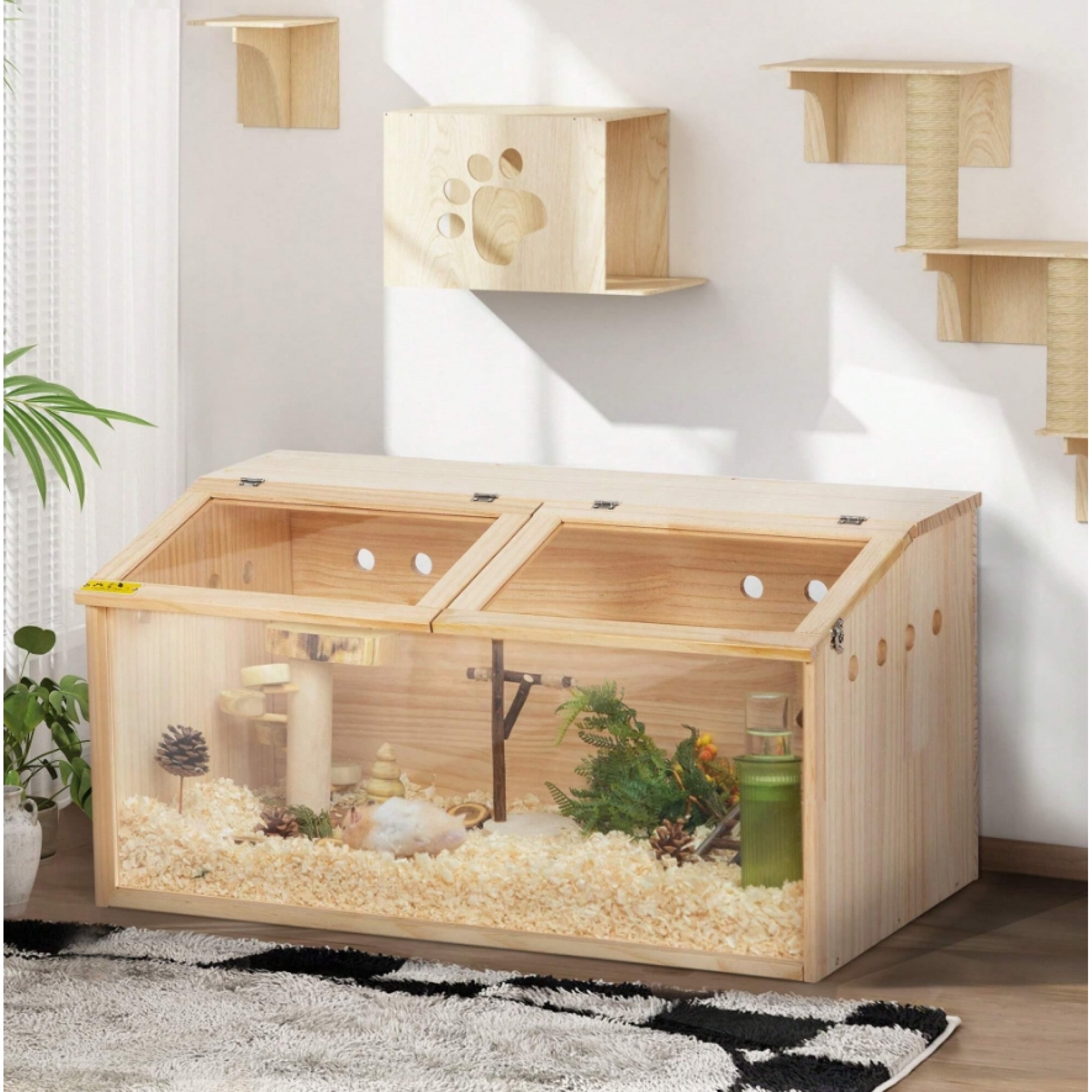 Curated visual reference: Picture Idea: Chew Proof Wooden Hamster Cage
