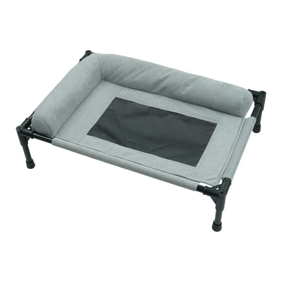 Chew Resistant Elevated Dog Bed Outdoor Cooling Cot With Steel Frame Breathable Mesh Washable For Small to Medium Dog