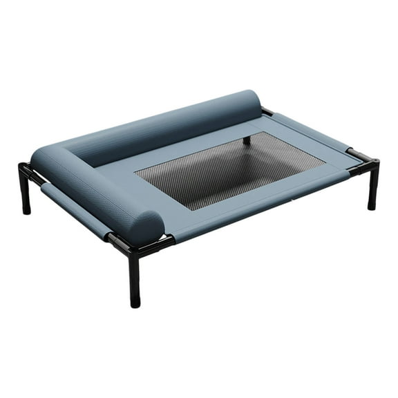 Laikoutd Elevated Cooling Dog Bed With Breathable Net and Pillow Chew Resistant Design Washable Pet Cot For Small to Mediums Dog