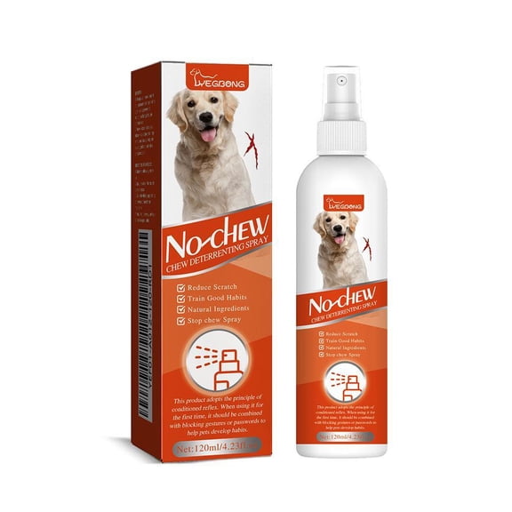 No Chew Spray for Dogs, Bitter Apple Spray for Dogs, Nature Bitter Apple Spray for Dogs to Stop Chewing, Effective Anti Chew Spray for Dogs, Prevent Licking Chewing Furniture