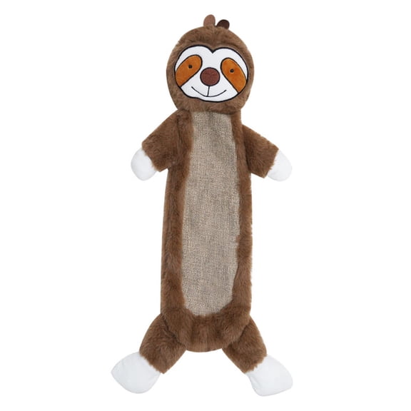 Chew Toys for Dogs No Stuffing Crinkle Squeaky Unstuffed Interactive Toys for Small Medium Large Dogs Heavy Chewers Ideal for Aggressive Chewers, 53×23 cm, Brown