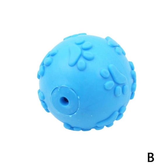 Chew Toys For Dogs Indestructible Rubber Squeaker Squeaky Sound Ball Lot V2