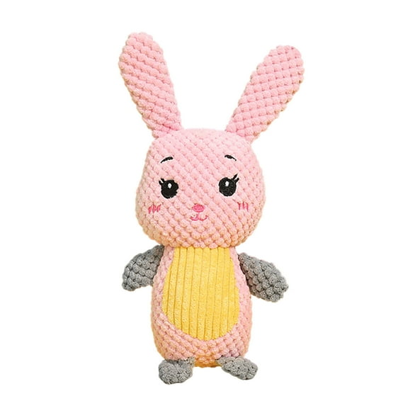 Chew Toys for Dogs Interactive Rabbit Soothing Squeaky Ringing Toy for Puppies Small Medium Dogs Pet Care Activity Toy