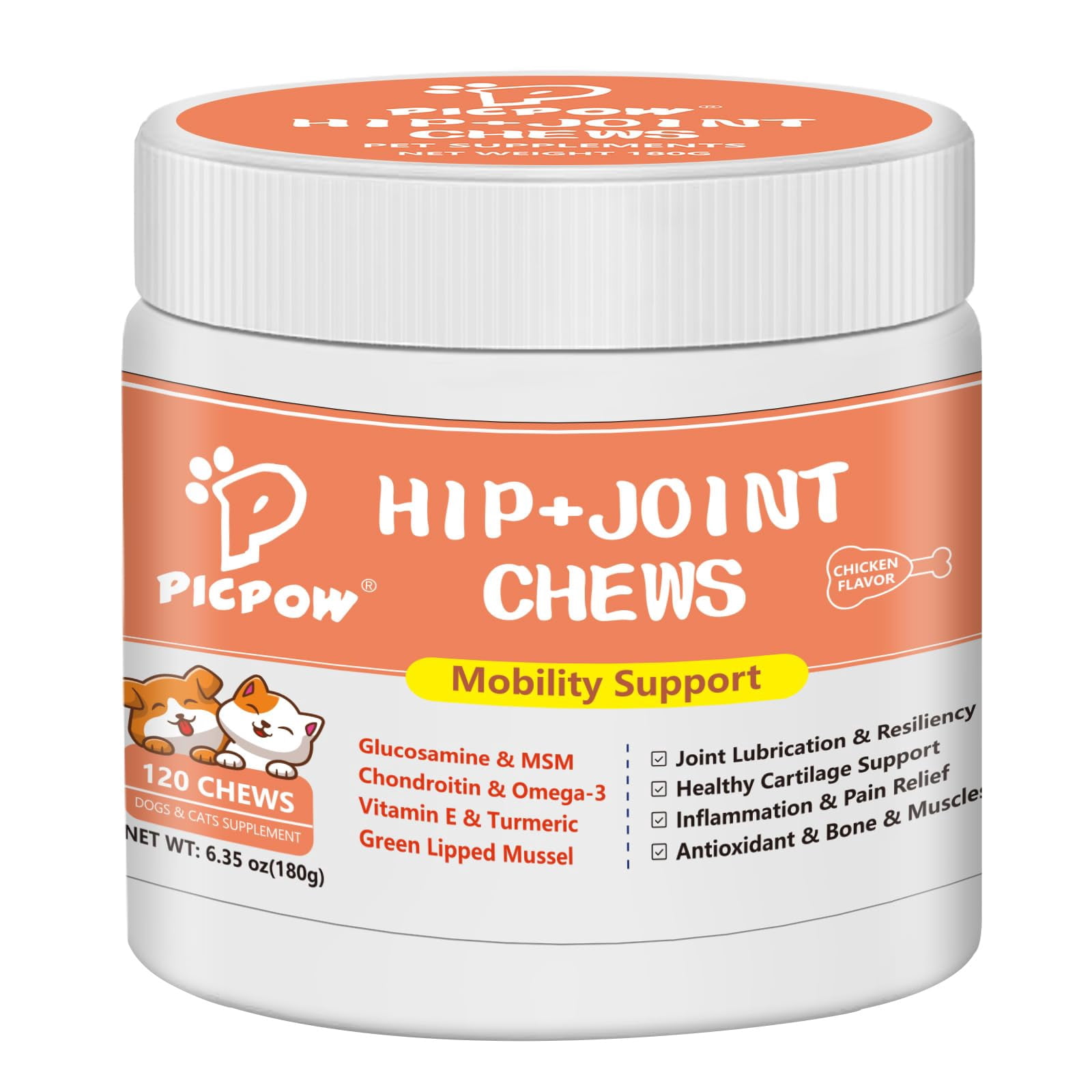 View of Chewable Bone Health For Dogs & Cats Promotes Tissue Repair, Supports ...