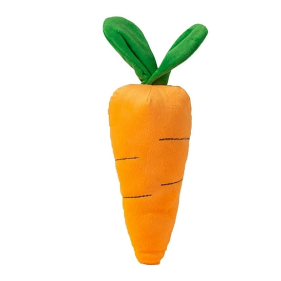 Chewable Carrot Squeaky Toy For Dogs Interactive Play Self Amusement Durable Boredom Universal Pet