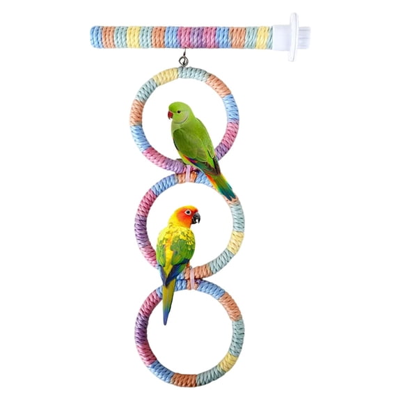Chewable Wooden Bird Playgrounds With Swing Ladder And Training Perches