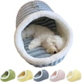 thumbnail image 1 of Chewie Cozy Dog Nest, Zentric Hideaway Dog Bed, Cozy Hideaway Pet Bed Dogs, Cat Dog Bed with Blanket, Soft Pet Slipper Cave Bed, Covered Dog Bed for Dogs Cats (Blue, M/21.7 x 15.6 x 11.8 in), 1 of 7
