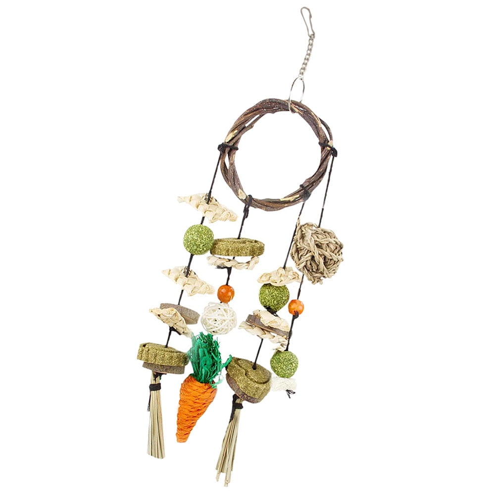 Chewing Molar Toys Wooden Playset Chinchilla Accessory Bunny Toys for Rabbits Small Animal Chew