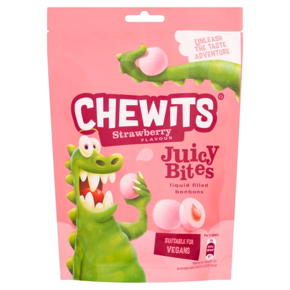 Chewits Strawberry Flavour Juicy Bites 115g (pack of 10)
