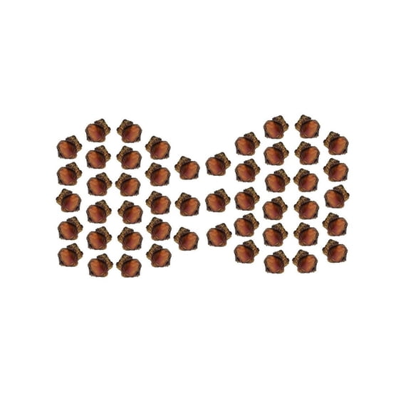 Chews for Dogs All Natural Beef Smoked Knee Caps with Meaty Bits Bulk Packs (50 Knee Caps)