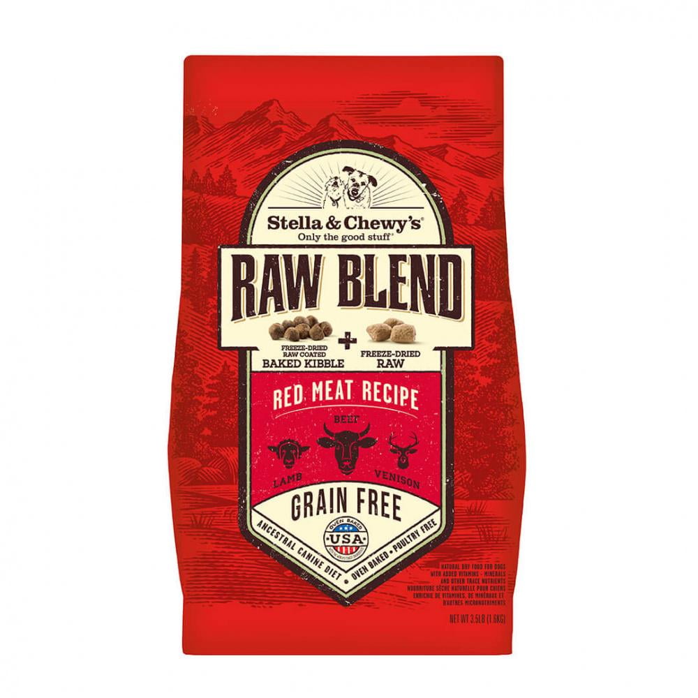 Chewy's Raw Blend Kibble Red Meat Recipe Dry Dog Food 3.5 lb