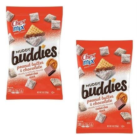 2X - Chex Mix Muddy Buddies Peanut Butter and Chocolate Snack Mix