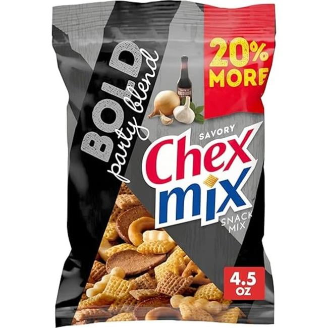 Chex Mix Bold Party Blend Savory Snack Mix, 4.5 oz (Pack of 8)