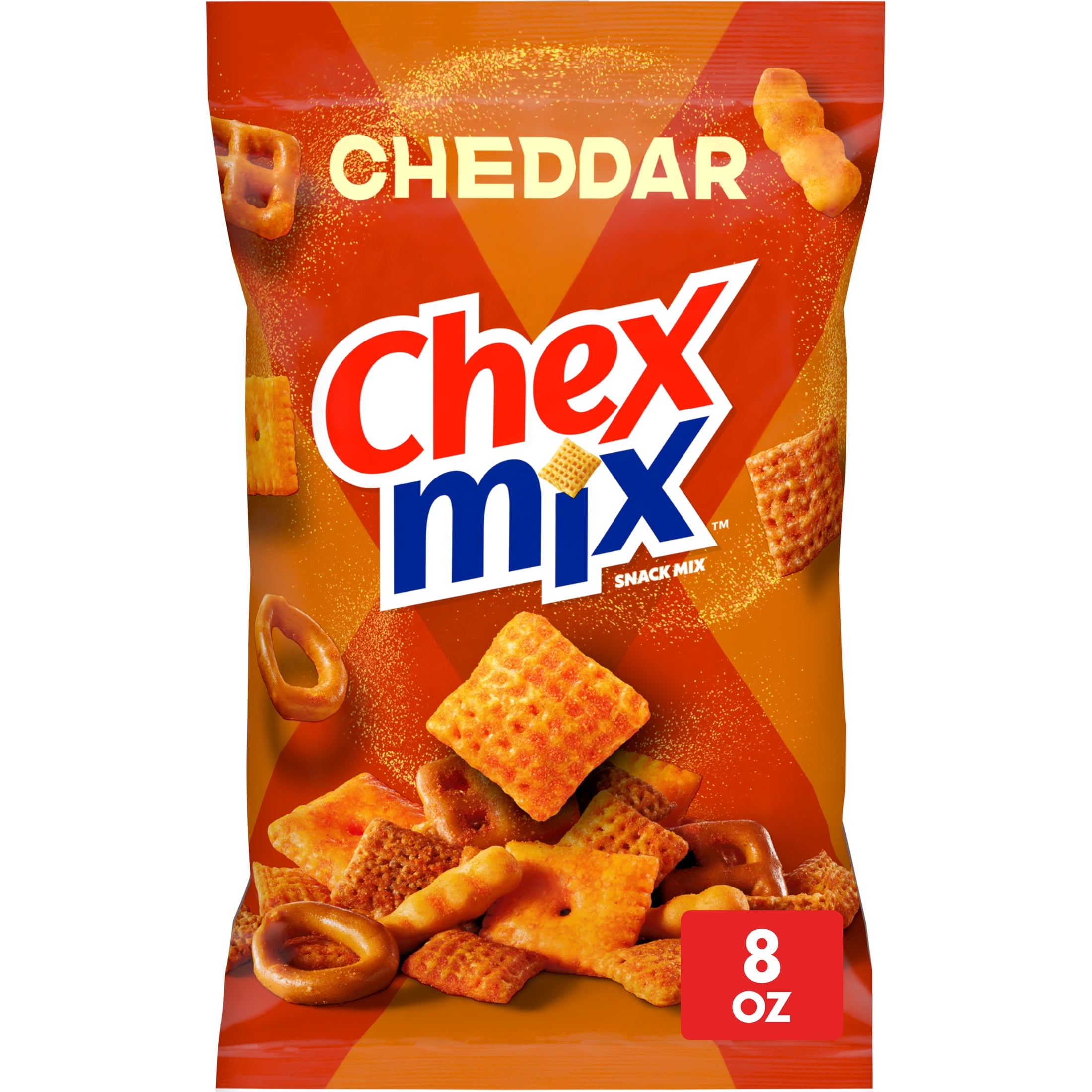 チバック Chex Mix Cheddar Snack Mix, Savory Snack Bag, 8 oz - Walmart.com