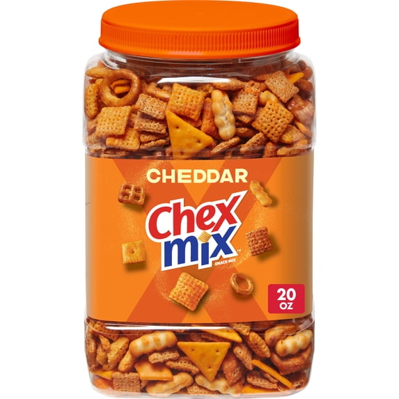 Chex Mix Cheddar Snack Mix, 20 oz Tub