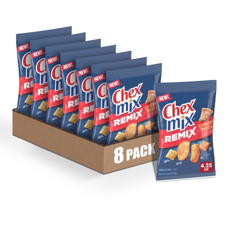 Chex Mix Cheesy Pizza DNF2 Snack Mix, 4.25 OZ (Pack of 8