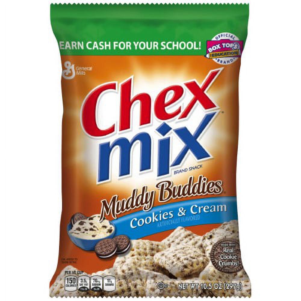 Chex Mix Muddy Buddies, Cookies and Cream, 10.5 Oz (Pack of 2
