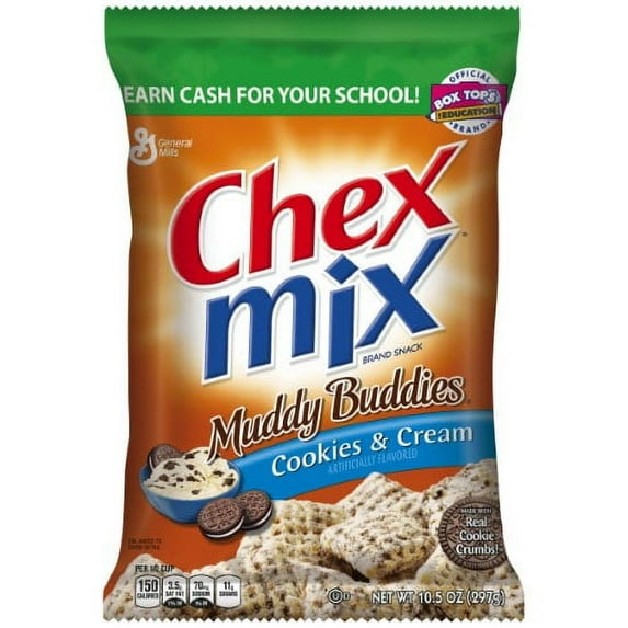Chex Mix Muddy Buddies, Cookies and Cream, 10.5 Oz (Pack of 3)