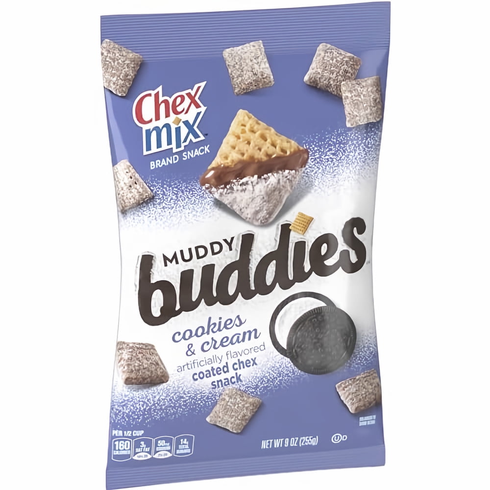 Chex Mix Muddy Buddies Cookies and Cream 9 oz (Pack of 3)