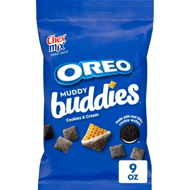 Chex Mix Muddy Buddies, OREO Cookies and Cream Snack Mix, 9 oz