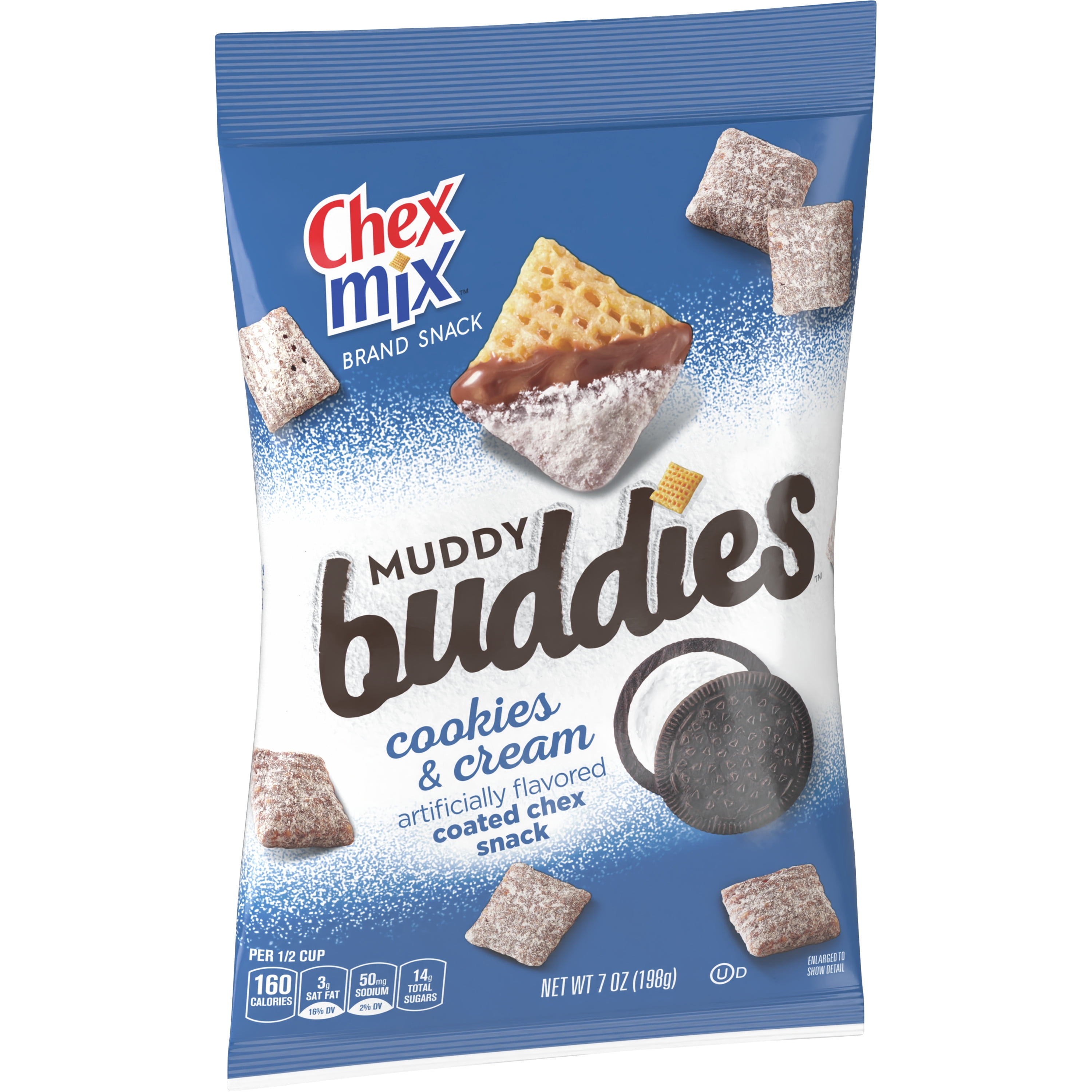 Chex Mix Muddy Buddies, Cookies and Cream Snack Mix, 7 oz