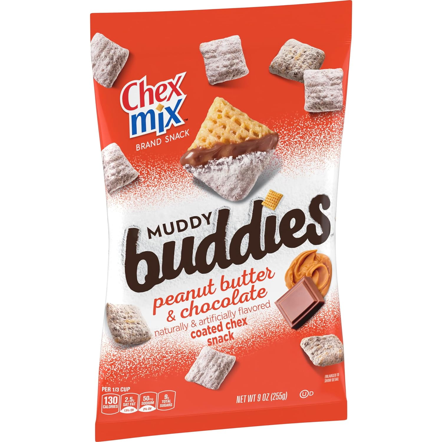 Chex Mix Muddy Buddies, Peanut Butter and Chocolate Snack Mix, 9 oz(packaging may vary)