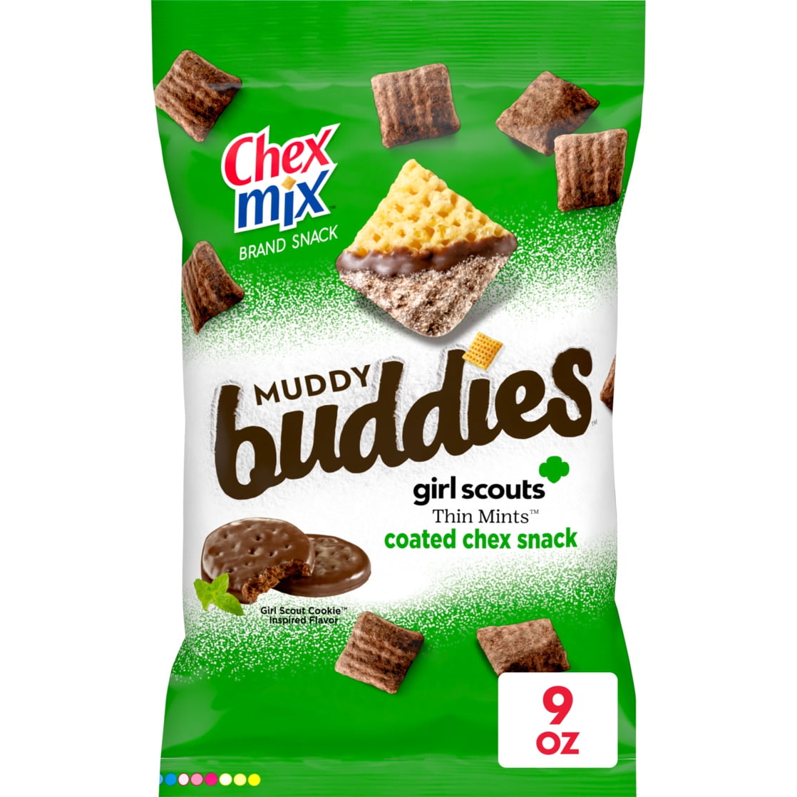 Chex Mix Muddy Buddies Girl Scouts Thin Mints Snack Mix, 9 OZ