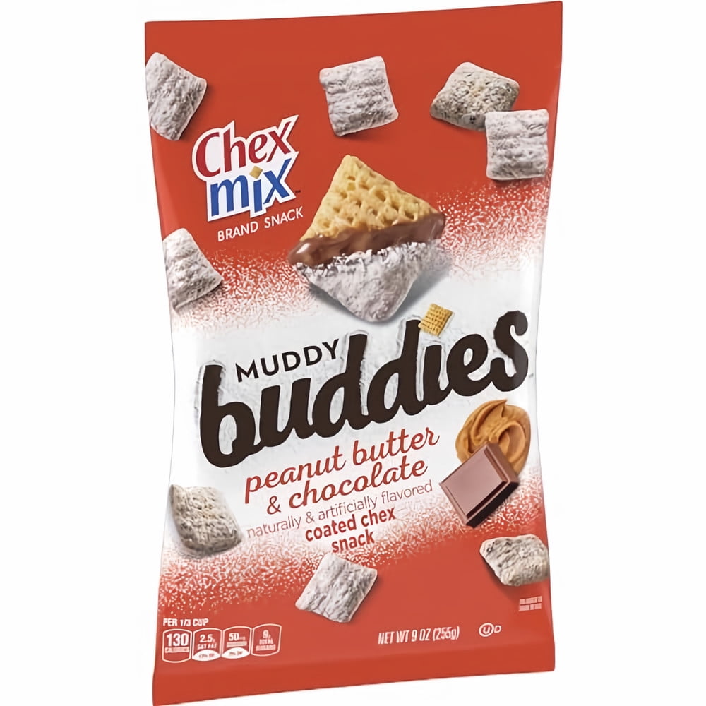 Chex Mix Peanut Butter & Chocolate Muddy Buddies 9 oz (Pack of 4)