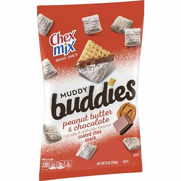 Chex Mix Peanut Butter & Chocolate Muddy Buddies 9 oz (Pack of 5)