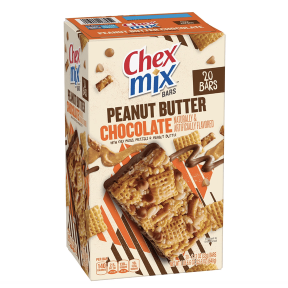 Chex Mix Peanut Butter Chocolate Treat Bars, 20 pk.