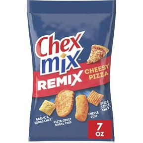 Chex Mix Snack Mix, Remix Cheesy Pizza, Savory Snack Bag, 7 Oz - Pack of 2