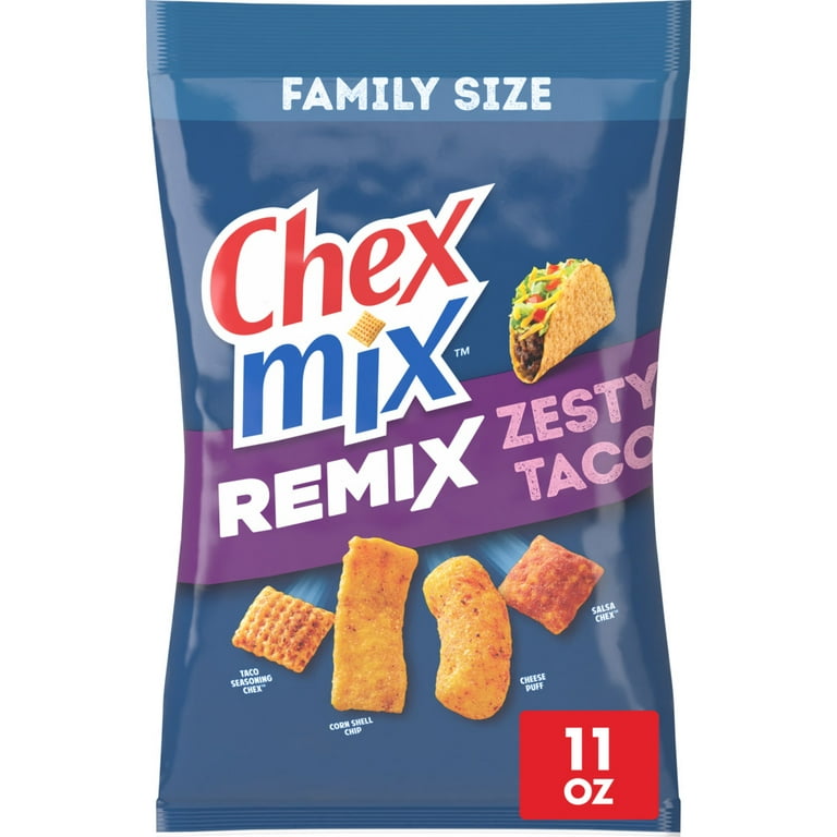 Chex Mix Remix Zesty Taco, Cheesy, Bold Flavor Snack Pack with