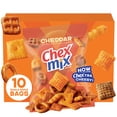 thumbnail image 1 of Chex Mix Cheddar Snack Mix, Multipack, Single Serve Snack Bags, 10 Count, 17.5 oz, 1 of 15
