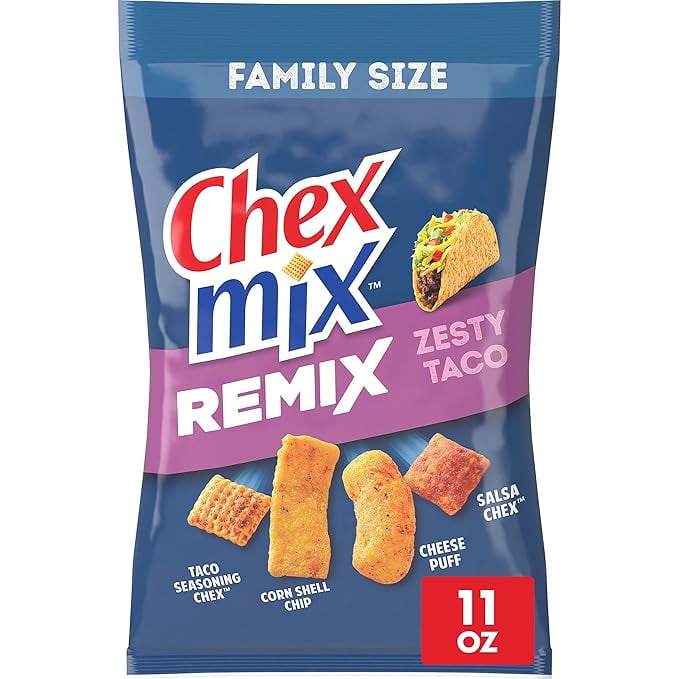 Chex Mix Snack Mix, Remix Zesty Taco, Savory Snack Bag, 11 oz