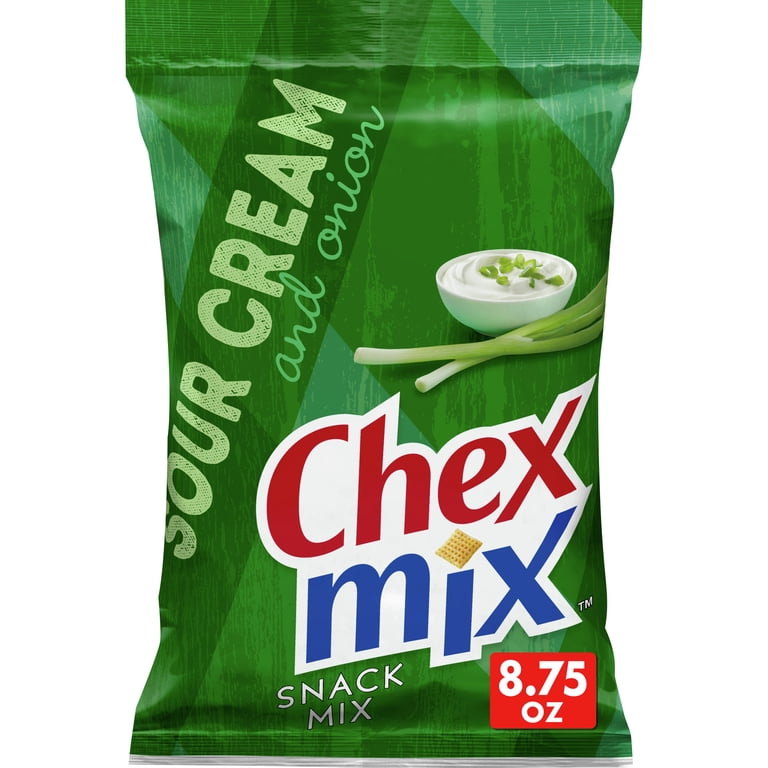 Chex Mix Snack Mix, Sour Cream and Onion, 8.75 oz Bag, Kosher