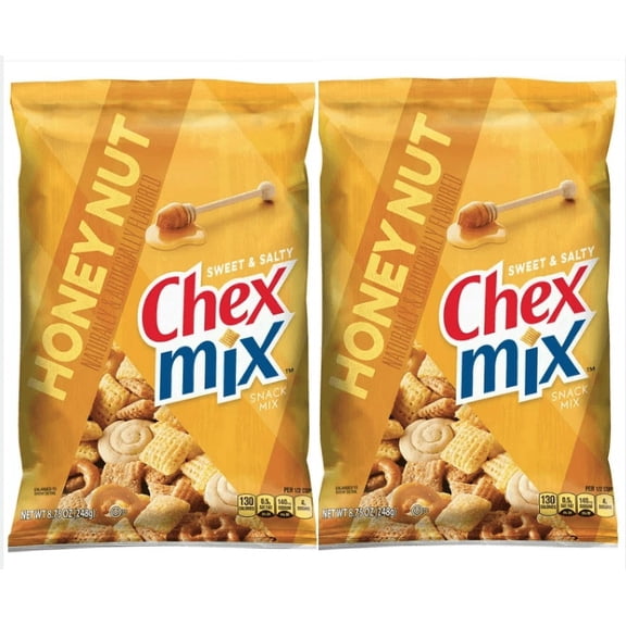 Chex Mix Snack Mix, Sweet and Salty Honey Nut, 8.75 oz. Bag pack of 2