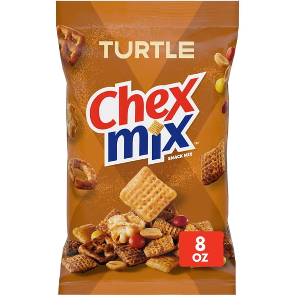 Chex Mix Turtle Snack Mix, Indulgent Snack Bag, 8 oz