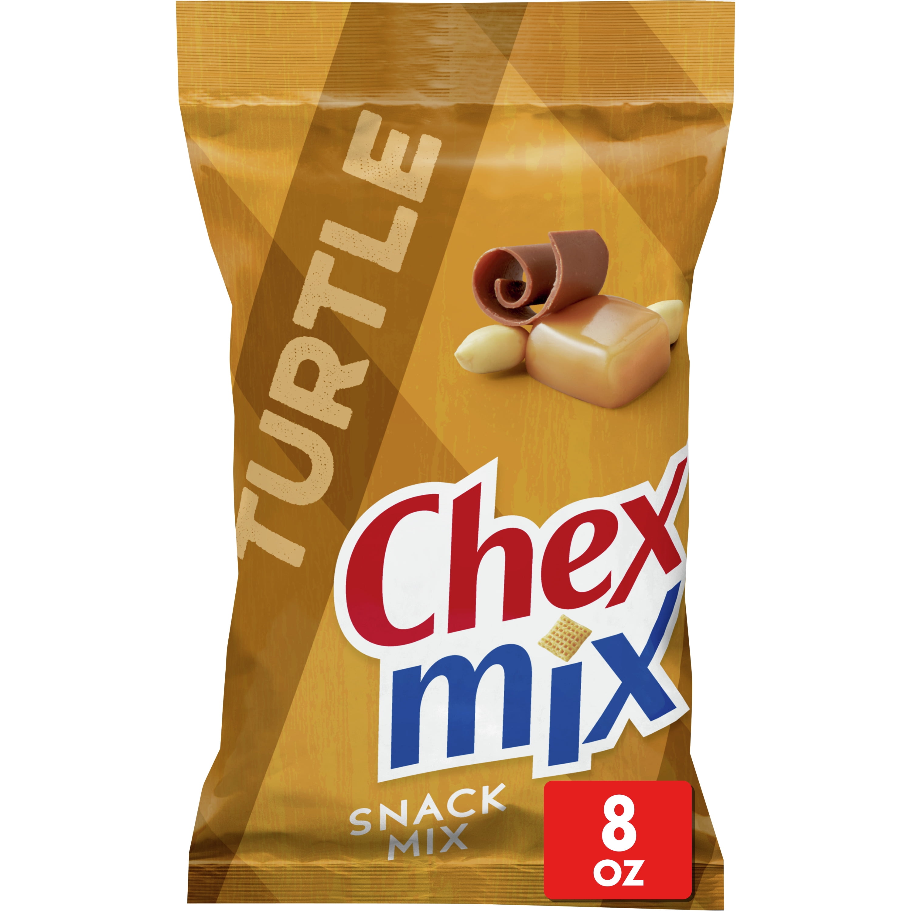 Chex Mix Snack Mix, Turtle, Indulgent Snack Bag, 8 oz