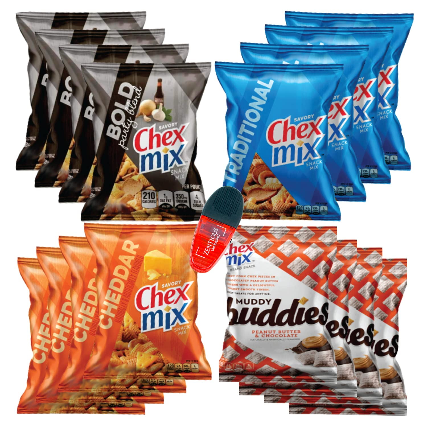 Chex Mix Snack Packs Variety Pack Of 161.75 Oz Bags of Chex Mix Traditional, Chex Mix Cheddar