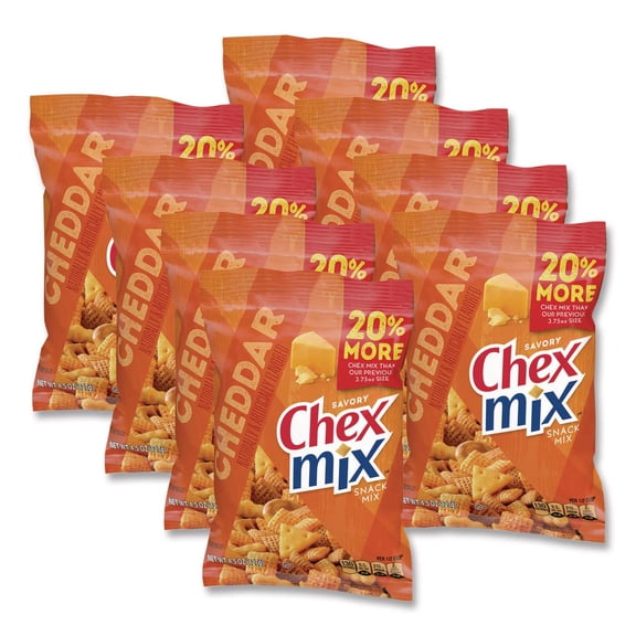 4.5 oz. Bag Snacks - Cheddar (8/Carton)