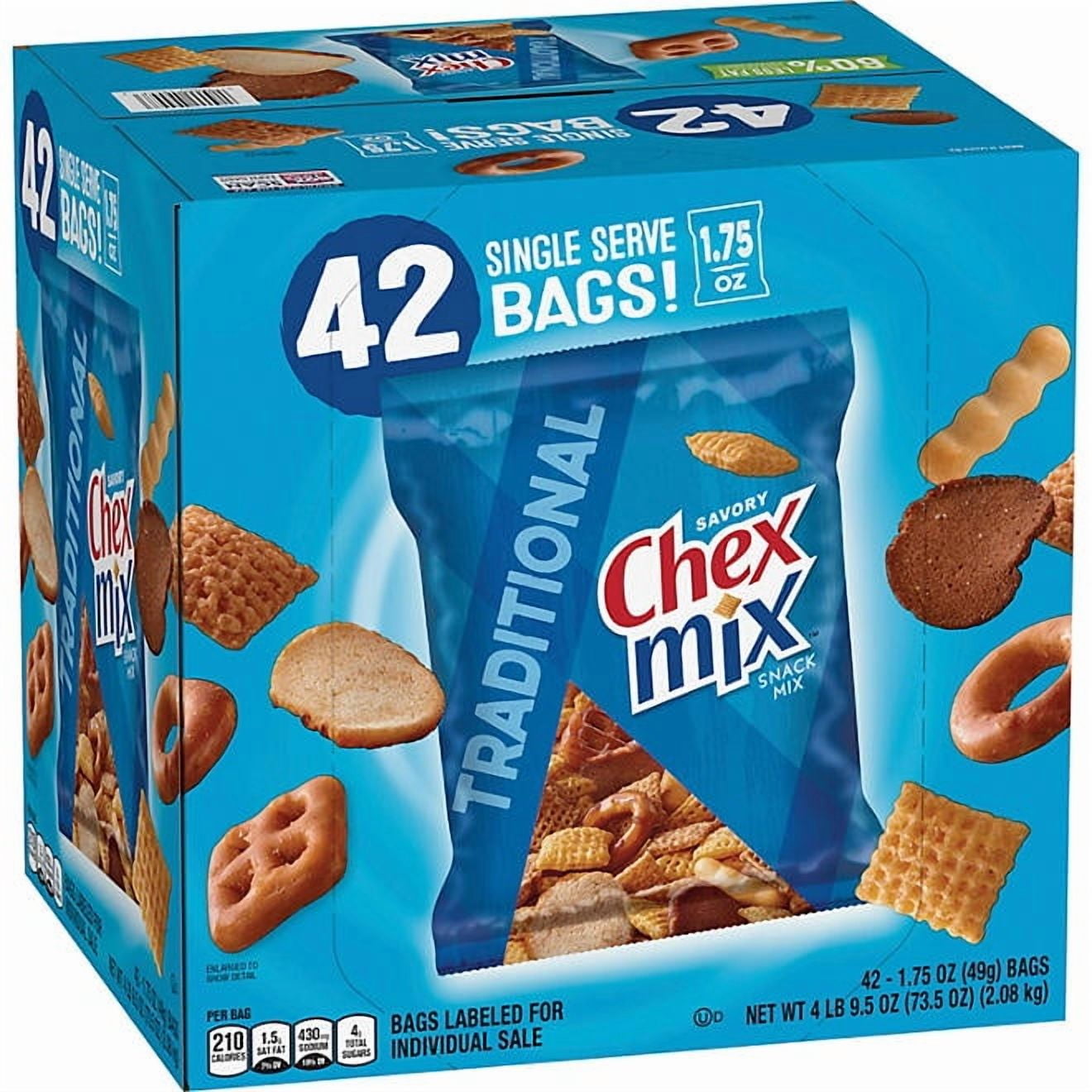 Chex Mix Traditional Savory Snack Mix - 1.75 oz. 42 pack