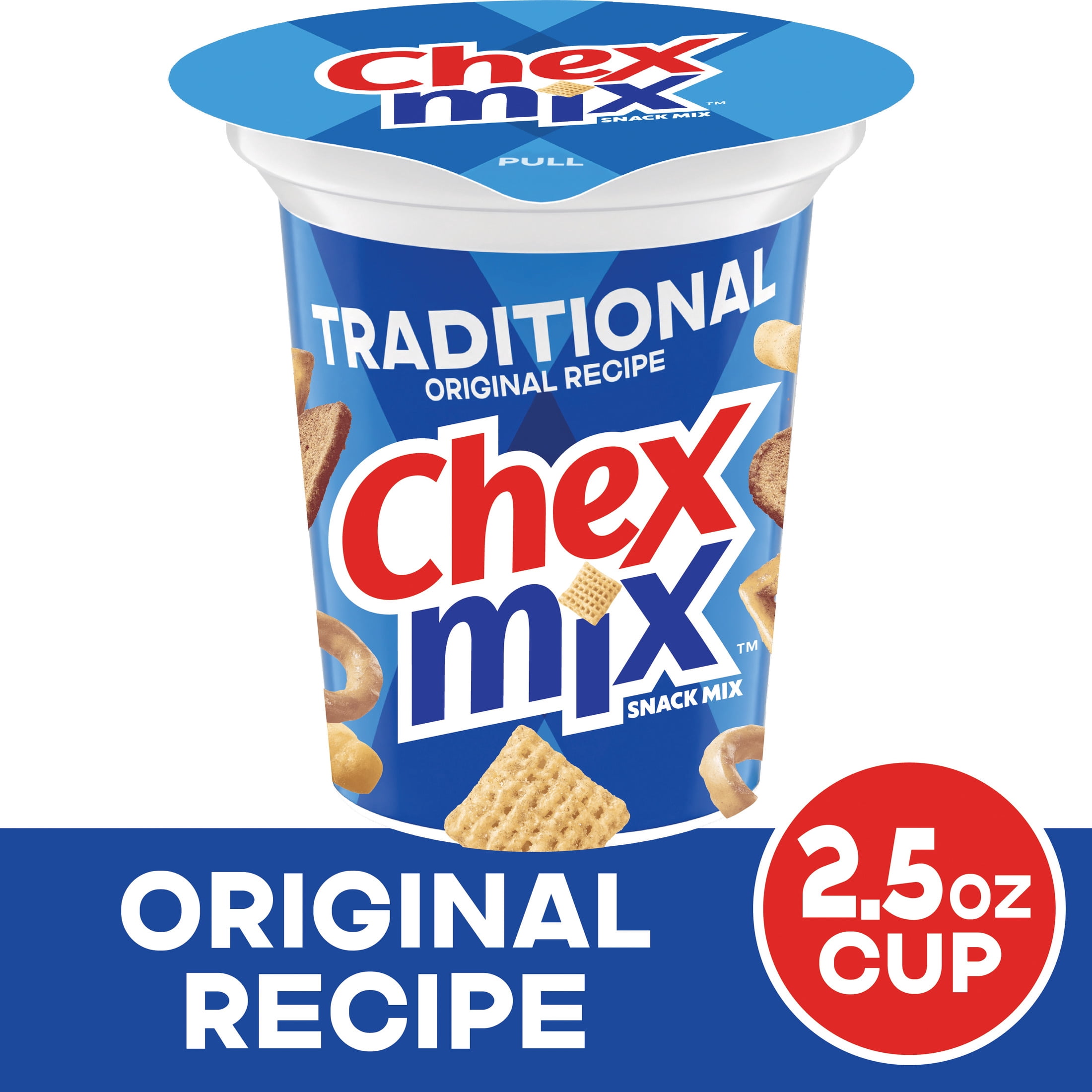 Chex Mix, Snack Mix, 2.5 oz, Traditional Original Recipe Snack Cup